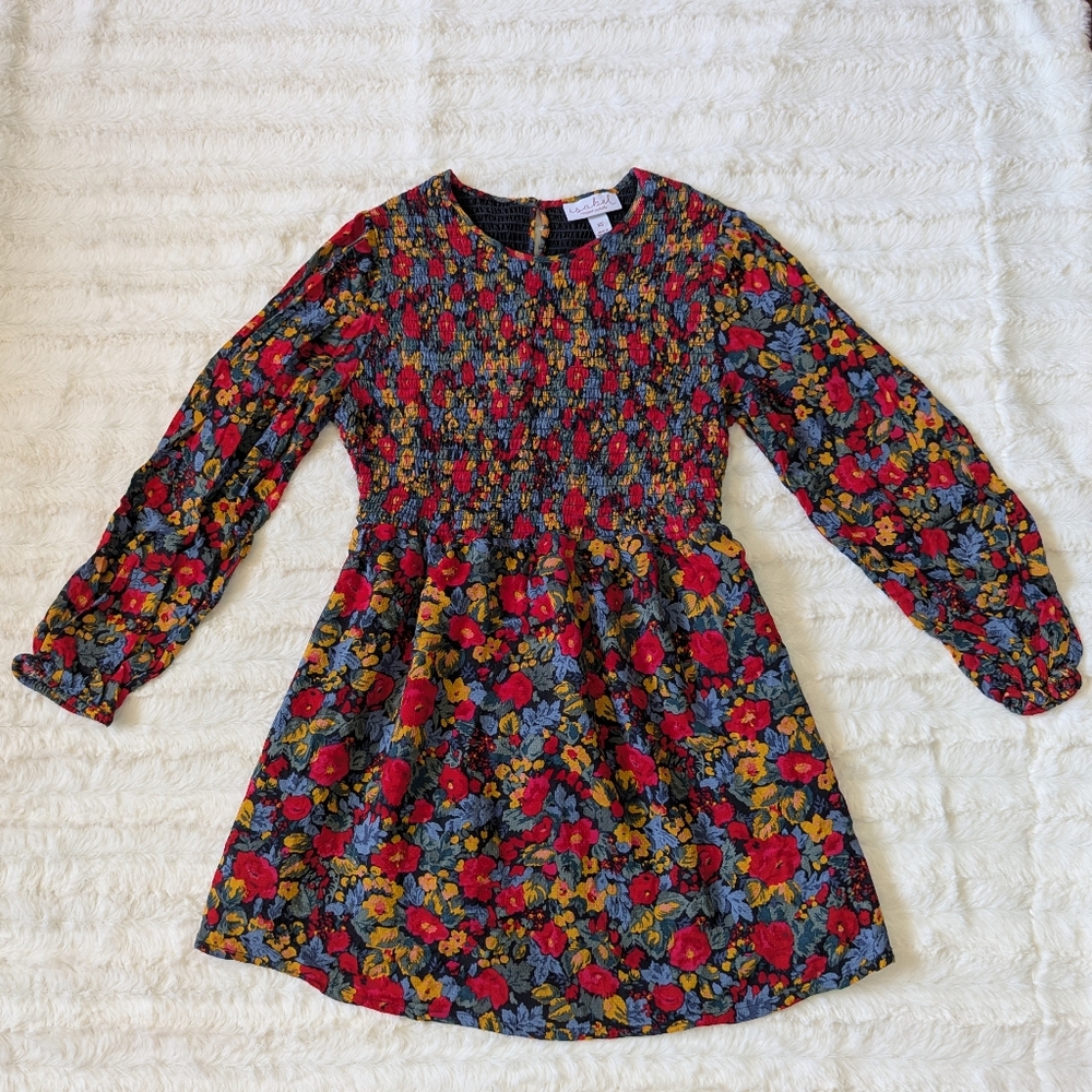 Ingrid & Isabel Red and Blue Smocked Blouse
